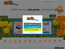 Tablet Screenshot of codereduc.com
